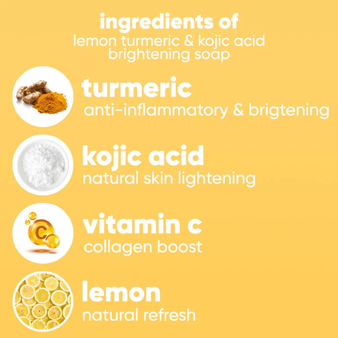 Lemon Turmeric and Kojic Acid Soap