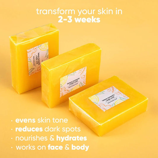 Lemon Turmeric and Kojic Acid Soap